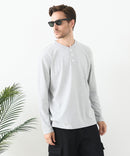【汗染みの目立ちにくいTシャツ ZEROSTAIN/ゼロステイン】ヘンリーネック ロンT 防汚 ＵＶカット