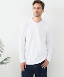 【汗染みの目立ちにくいTシャツ ZEROSTAIN/ゼロステイン】ヘンリーネック ロンT 防汚 ＵＶカット