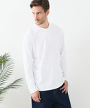 【汗染みの目立ちにくいTシャツ ZEROSTAIN/ゼロステイン】ヘンリーネック ロンT 防汚 ＵＶカット