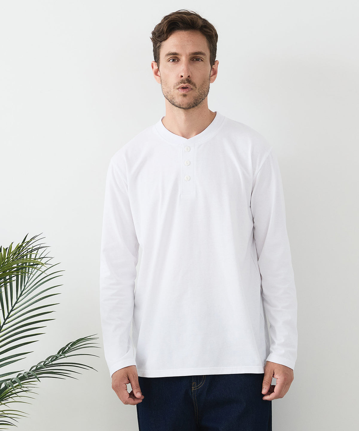 汗染みの目立ちにくいTシャツ ZEROSTAIN/ゼロステイン】ヘンリーネック