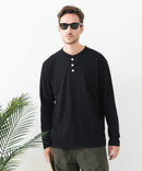 【汗染みの目立ちにくいTシャツ ZEROSTAIN/ゼロステイン】ヘンリーネック ロンT 防汚 ＵＶカット