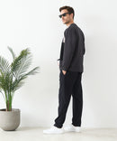 【BLUE STANDARD/ブルースタンダード】快適！スーパーストレッチ起毛イージーパンツ レギュラーストレート 暖パン イージーケア ウエストゴム UVカット