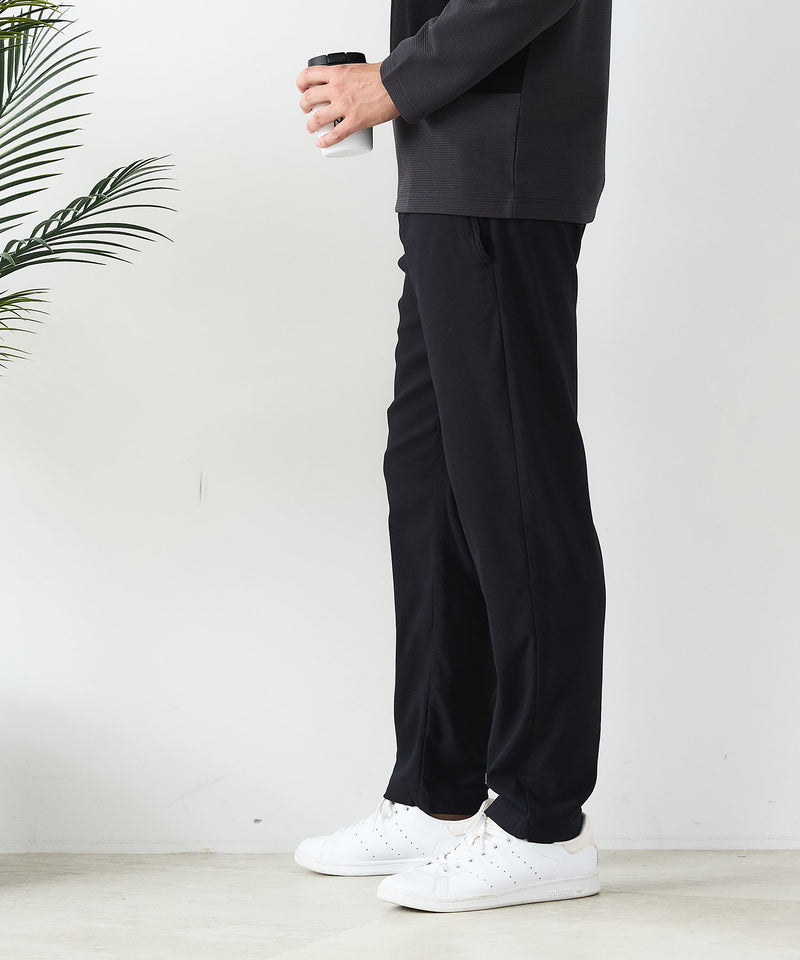 【BLUE STANDARD/ブルースタンダード】快適！スーパーストレッチ起毛イージーパンツ レギュラーストレート 暖パン イージーケア ウエストゴム UVカット