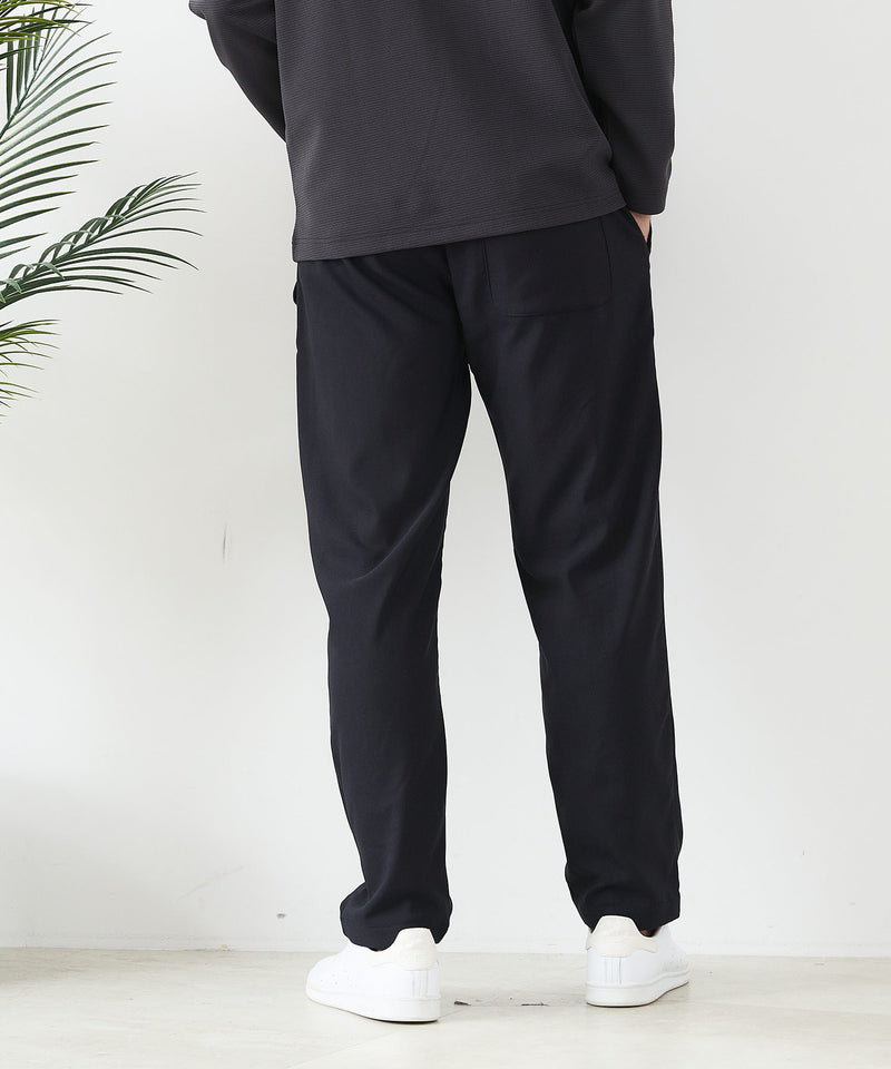 【BLUE STANDARD/ブルースタンダード】快適！スーパーストレッチ起毛イージーパンツ レギュラーストレート 暖パン イージーケア ウエストゴム UVカット