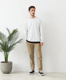 【BLUE STANDARD/ブルースタンダード】快適！スーパーストレッチ起毛イージーパンツ レギュラーストレート 暖パン イージーケア ウエストゴム UVカット