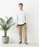 【BLUE STANDARD/ブルースタンダード】快適！スーパーストレッチ起毛イージーパンツ レギュラーストレート 暖パン イージーケア ウエストゴム UVカット