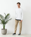 【BLUE STANDARD/ブルースタンダード】快適！スーパーストレッチ起毛イージーパンツ レギュラーストレート 暖パン イージーケア ウエストゴム UVカット