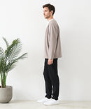 【BLUE STANDARD/ブルースタンダード】快適！スーパーストレッチ起毛イージーパンツ レギュラーストレート 暖パン イージーケア ウエストゴム UVカット