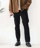 【BLUE STANDARD/ブルースタンダード】快適！スーパーストレッチ起毛パンツ レギュラーストレート 暖パン イージーケア 前開き ウエストゴム UVカット