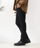 【BLUE STANDARD/ブルースタンダード】快適！スーパーストレッチ起毛パンツ レギュラーストレート 暖パン イージーケア 前開き ウエストゴム UVカット