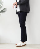 【BLUE STANDARD/ブルースタンダード】快適！スーパーストレッチ起毛パンツ レギュラーストレート 暖パン イージーケア 前開き ウエストゴム UVカット