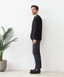 【BLUE STANDARD/ブルースタンダード】快適！スーパーストレッチ起毛パンツ レギュラーストレート 暖パン イージーケア 前開き ウエストゴム UVカット