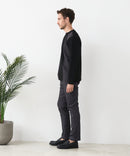 【BLUE STANDARD/ブルースタンダード】快適！スーパーストレッチ起毛パンツ レギュラーストレート 暖パン イージーケア 前開き ウエストゴム UVカット