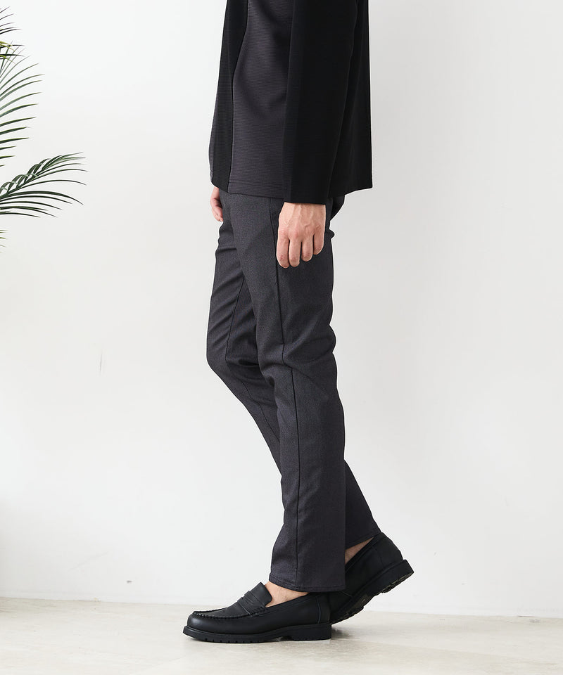 【BLUE STANDARD/ブルースタンダード】快適！スーパーストレッチ起毛パンツ レギュラーストレート 暖パン イージーケア 前開き ウエストゴム UVカット