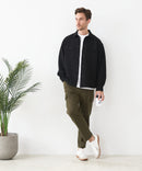 【BLUE STANDARD/ブルースタンダード】快適！スーパーストレッチ起毛カーゴパンツ 暖パン イージーケア 前開き ウエストゴム UVカット