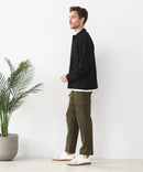 【BLUE STANDARD/ブルースタンダード】快適！スーパーストレッチ起毛カーゴパンツ 暖パン イージーケア 前開き ウエストゴム UVカット