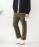 【BLUE STANDARD/ブルースタンダード】快適！スーパーストレッチ起毛カーゴパンツ 暖パン イージーケア 前開き ウエストゴム UVカット