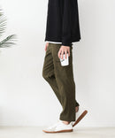 【BLUE STANDARD/ブルースタンダード】快適！スーパーストレッチ起毛カーゴパンツ 暖パン イージーケア 前開き ウエストゴム UVカット