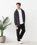 【BLUE STANDARD/ブルースタンダード】快適！スーパーストレッチ起毛カーゴパンツ 暖パン イージーケア 前開き ウエストゴム UVカット