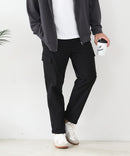 【BLUE STANDARD/ブルースタンダード】快適！スーパーストレッチ起毛カーゴパンツ 暖パン イージーケア 前開き ウエストゴム UVカット