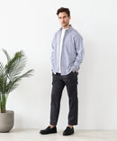 【BLUE STANDARD/ブルースタンダード】快適！スーパーストレッチ起毛カーゴパンツ 暖パン イージーケア 前開き ウエストゴム UVカット