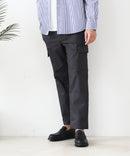 【BLUE STANDARD/ブルースタンダード】快適！スーパーストレッチ起毛カーゴパンツ 暖パン イージーケア 前開き ウエストゴム UVカット