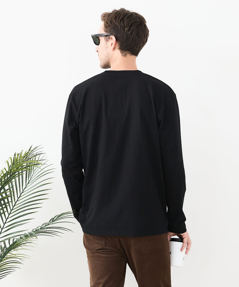【汗染みの目立ちにくいTシャツ ZEROSTAIN/ゼロステイン】クルーネック 胸ポケットロンT 防汚 ＵＶカット