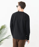 【汗染みの目立ちにくいTシャツ ZEROSTAIN/ゼロステイン】クルーネック 胸ポケットロンT 防汚 ＵＶカット