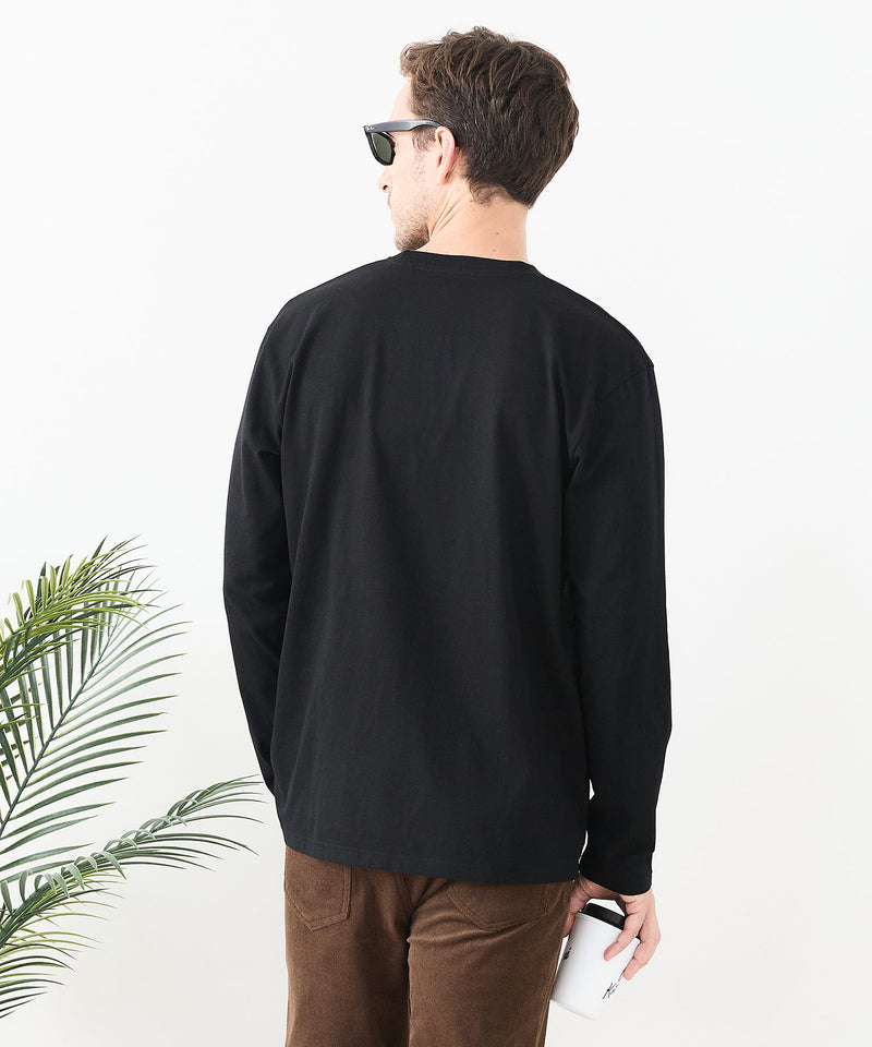 【汗染みの目立ちにくいTシャツ ZEROSTAIN/ゼロステイン】クルーネック 胸ポケットロンT 防汚 ＵＶカット