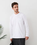 【汗染みの目立ちにくいTシャツ ZEROSTAIN/ゼロステイン】クルーネック 胸ポケットロンT 防汚 ＵＶカット