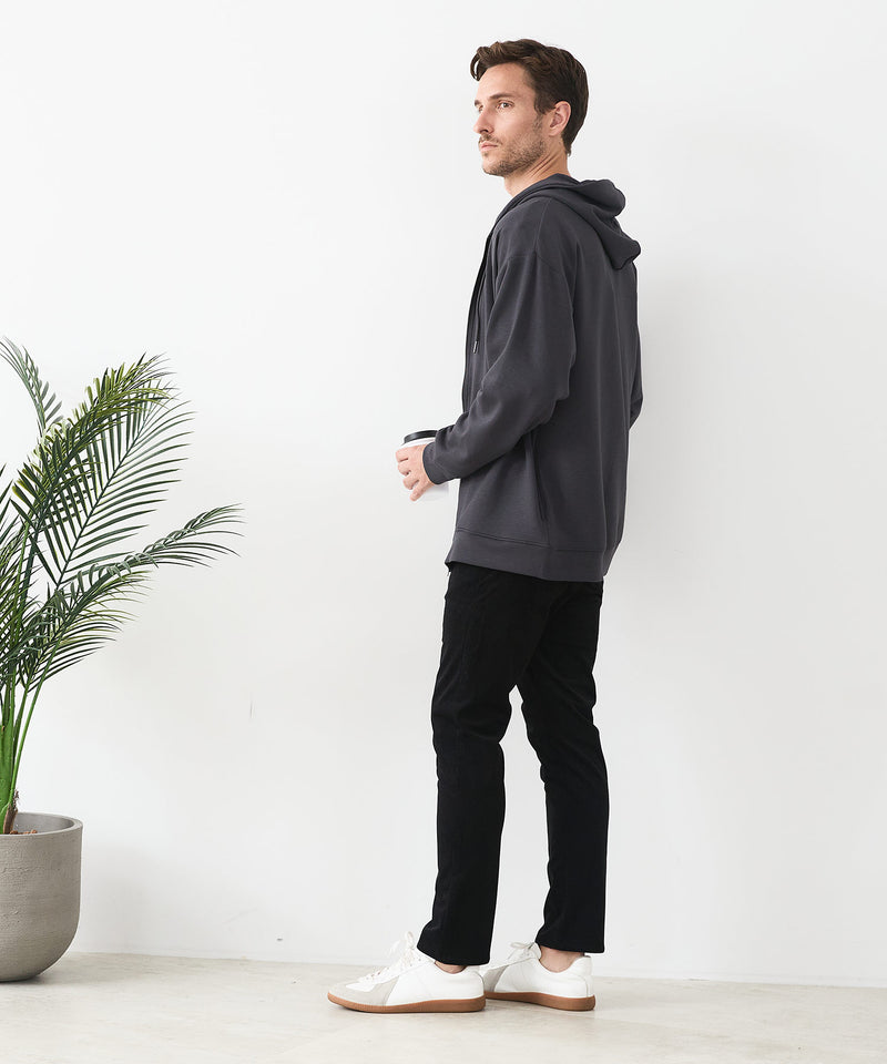 【BLUE STANDARD/ブルースタンダード】ストレッチニットコーデュロイ 裏起毛 イージーパンツ 暖パン