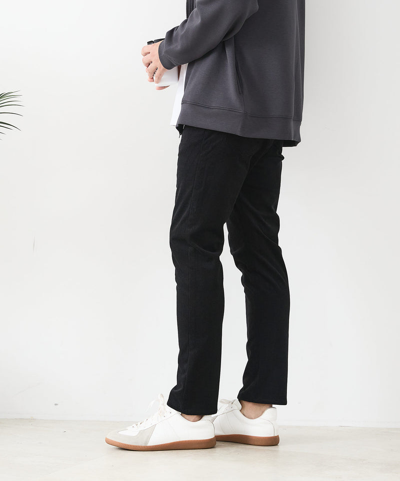 【BLUE STANDARD/ブルースタンダード】ストレッチニットコーデュロイ 裏起毛 イージーパンツ 暖パン