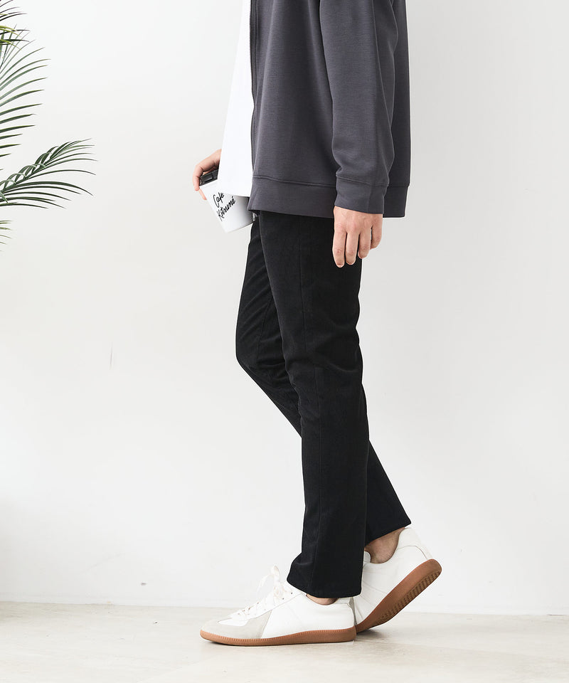 【BLUE STANDARD/ブルースタンダード】ストレッチニットコーデュロイ 裏起毛 イージーパンツ 暖パン