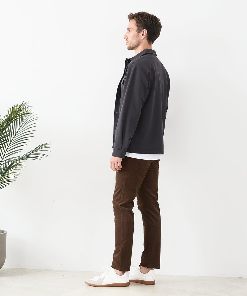【BLUE STANDARD/ブルースタンダード】ストレッチニットコーデュロイ 裏起毛 イージーパンツ 暖パン