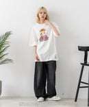 【DISCUS/ディスカス】【選べる丈感・ビーバス＆バッドヘッド】DISCUS×BEAVIS AND BUTT-HEAD コラボＴシャツ 綿100% クルーネック アニメ キャラクタープリント アメカジ ストリート