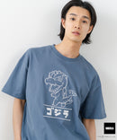 【GODZILLA/ゴジラ】【コットン100％のしっかりした生地 ドロップショルダー】オリジナルデザイン 刺繍Tシャツ ゴジラ キングギドラ メカゴジラ コラボ 特撮 映画 キャラT オーバーサイズ