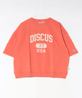 【DISCUS/ディスカス】カレッジロゴプリント ヘビーウェイトTシャツ ルーズシルエット レッド ❘ジーンズメイト公式オンラインショップ