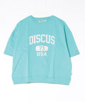 【DISCUS/ディスカス】カレッジロゴプリント ヘビーウェイトTシャツ ルーズシルエット ライトブルー ❘ジーンズメイト公式オンラインショップ