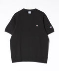 【CHAMPION/チャンピオン】半袖 裏毛スウェットシャツ USAコットン リサイクルポリエステル サステナブル C3-Z020 ブラック ❘ジーンズメイト公式オンラインショップ