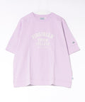 【DISCUS/ディスカス】ヘビーウェイト カレッジロゴプリントTシャツ ルーズシルエット ラベンダー ❘ジーンズメイト公式オンラインショップ