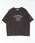 【DISCUS/ディスカス】ヘビーウェイト カレッジロゴプリントTシャツ ルーズシルエット スミクロ ❘ジーンズメイト公式オンラインショップ