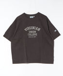 【DISCUS/ディスカス】ヘビーウェイト カレッジロゴプリントTシャツ ルーズシルエット スミクロ ❘ジーンズメイト公式オンラインショップ