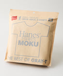 【HANES/ヘインズ】【汗染みが目立ちにくい】MOKU 7.0オンス クルーネックTシャツ 究極の杢グレー 透けない厚手 ❘ジーンズメイト公式オンラインショップ