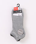 【HANES/ヘインズ】【総メッシュで蒸れない】MOVES 3足組 スニーカーソックス 抗菌防臭 吸汗速乾 高機能3P靴下