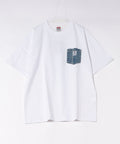 【BEN DAVIS/ベンデイビス】DENIM POCKET T デニムポケットTシャツ ホワイト ❘ジーンズメイト公式オンラインショップ