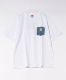 【BEN DAVIS/ベンデイビス】DENIM POCKET T デニムポケットTシャツ ホワイト ❘ジーンズメイト公式オンラインショップ