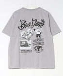 【BEN DAVIS/ベンデイビス】パウダーブリーチ加工 ヴィンテージ加工 バックプリントシャツ ❘ジーンズメイト公式オンラインショップ