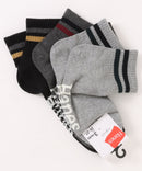 【HANES/ヘインズ】ノンパイル クォーターレングスラインソックス 3足組 スケーター ストリート スポーツミックス 通学 デイリー ユニセックス ❘ジーンズメイト公式オンラインショップ