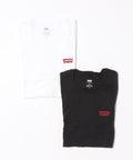 【LEVI'S/リーバイス】2Pパック ワンポイントＴシャツ 2枚組 クルーネック 半袖 綿100％ 裾レッドタブ付 ユニセックス ホワイト ❘ジーンズメイト公式オンラインショップ