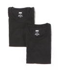 【LEVI'S/リーバイス】【裾レッドタブ付】2枚組 無地Tシャツ クルーネック 2Pパック コットン100% 綿100% ブラック ❘ジーンズメイト公式オンラインショップ